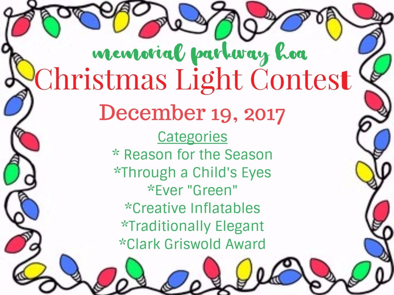 Christmas Light Display Contest