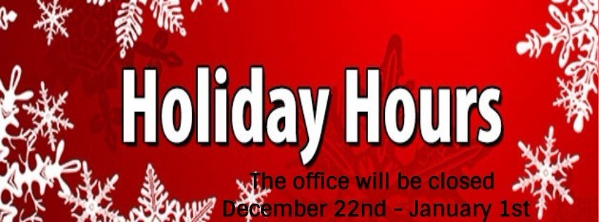 Memorial Parkway Holiday Office Hours
