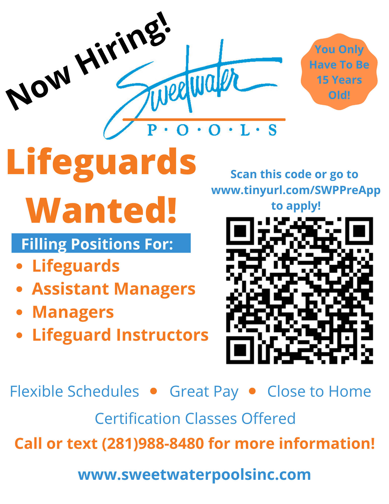 Now Hiring Lifeguards